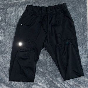 Black jogger scrub pants